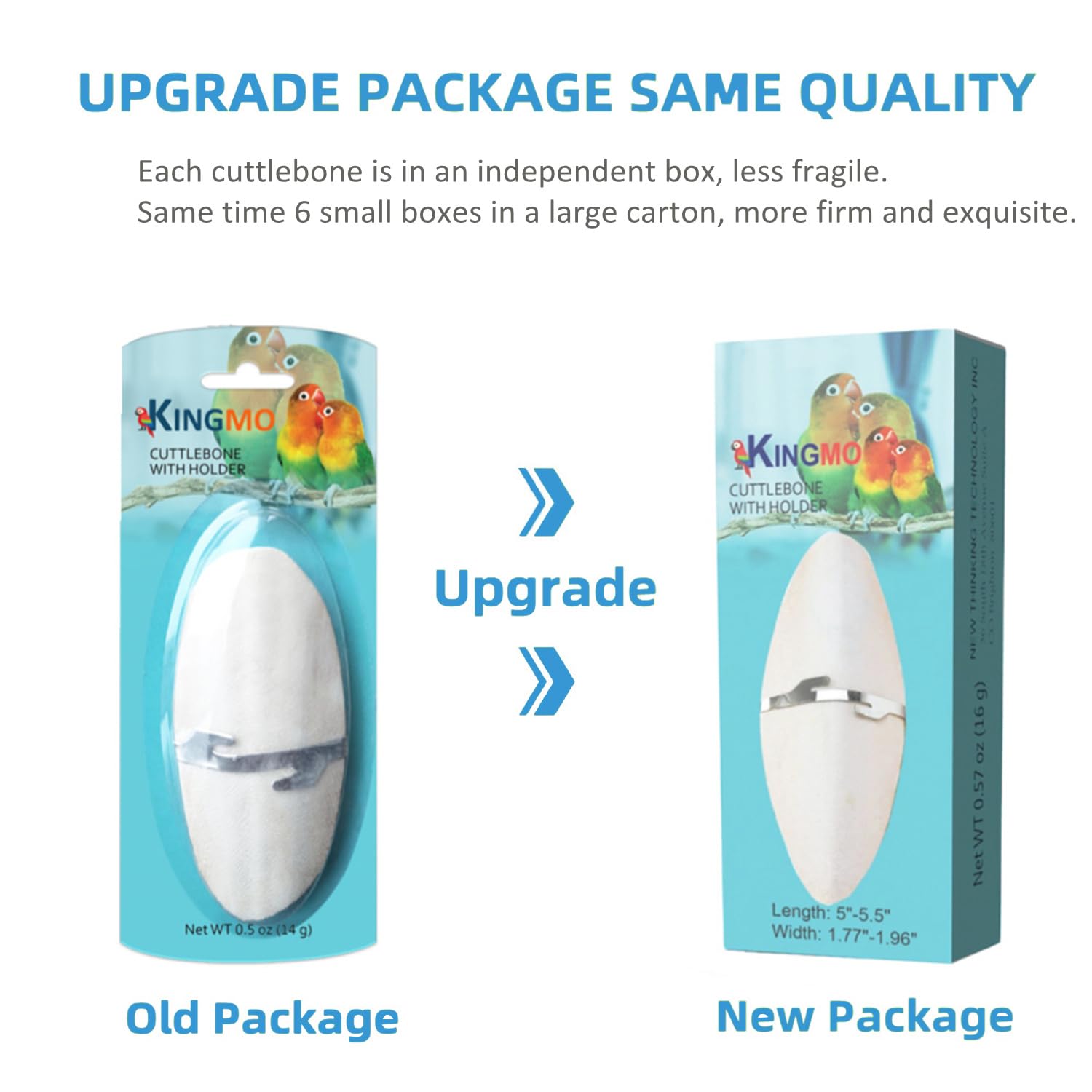 Jmxus 5-5.5 Bird Cuttlebone for Parakeets, Cuddle Bone with Metal Holder, Cuttlefish Bone for Sharp Beaks, Natural Birds Calciu